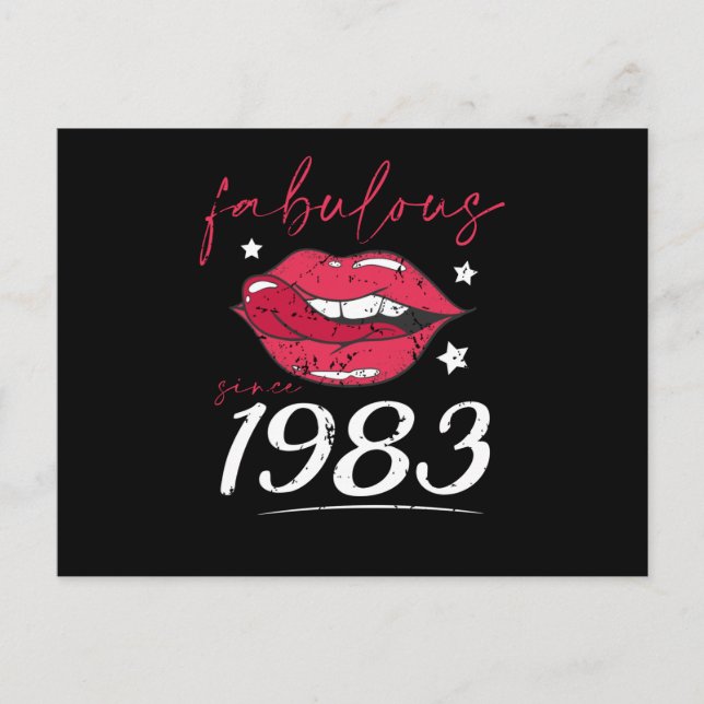Fabulous since 1983 postcard (Front)