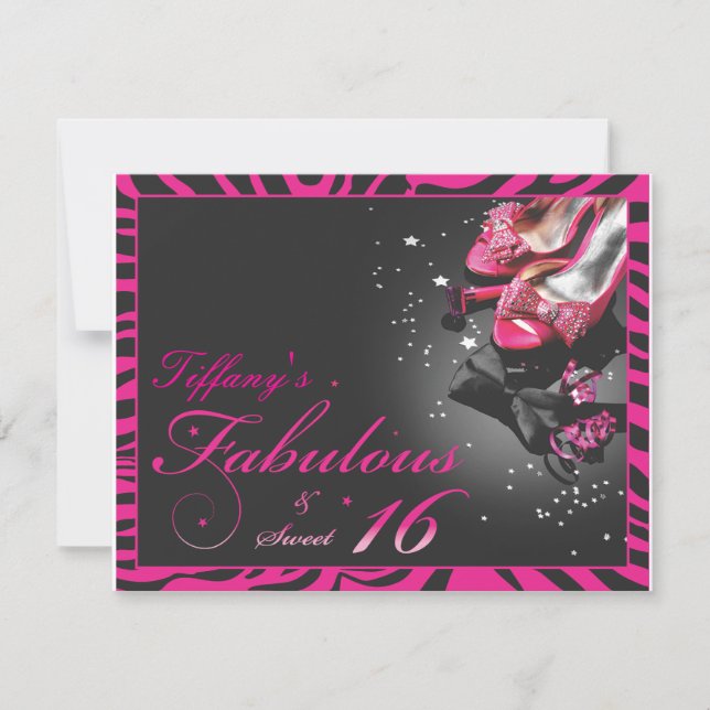 Fabulous & Sweet 16! Invitation (Front)