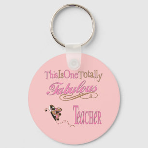 Fabulous Teacher Butterfly Key Ring