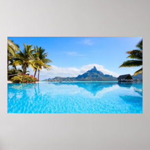 Fabulous tropical seascape poster