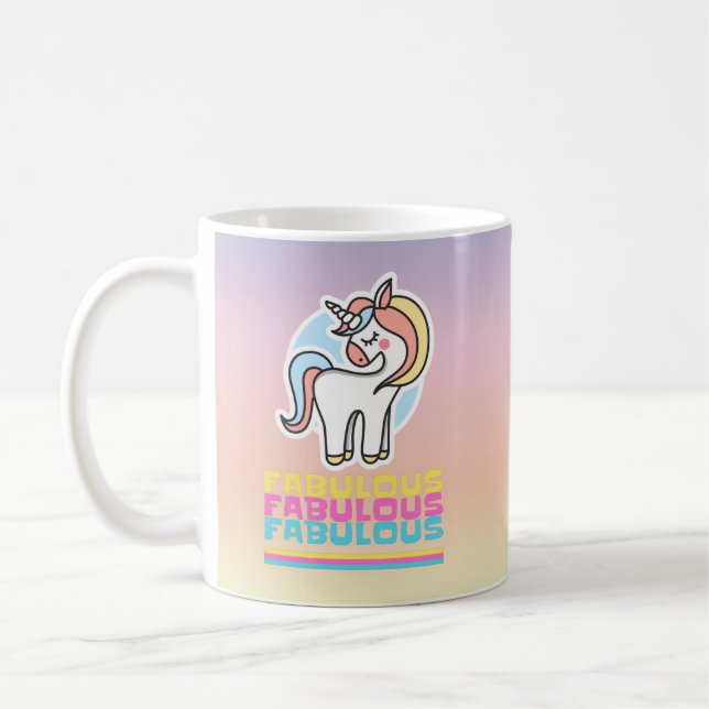 Fabulous Unicorn Coffee Mug (Left)
