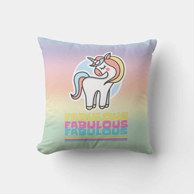 Fabulous Unicorn Cushion (Front)