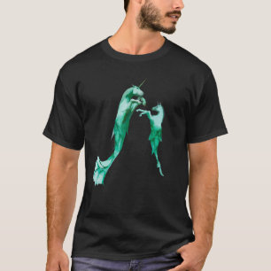 Fabulous Unicorn-Fish Creatures Underwater Playing T-Shirt
