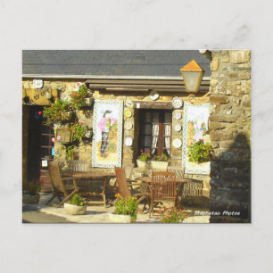 Façade crêperie BRETAGNE FRANCE Postcard