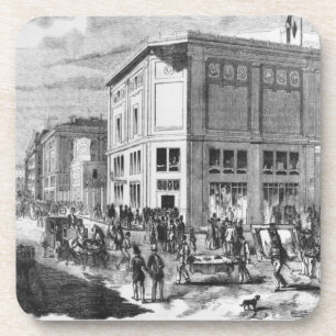 Facade of the Hotel Drouot, Paris, c.1852 (engravi Coaster