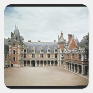 Facade of the Louis XII Wing, 1498-1503 Square Sticker
