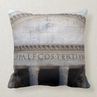 Facade of the Pantheon in Rome, Italy