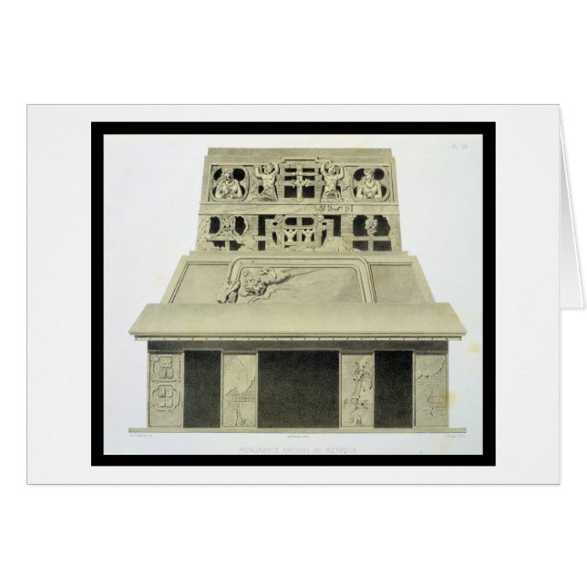 Facade of the Temple of the Sun, Palenque, plate 2 (Front Horizontal)