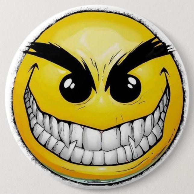 Face 6 Cm Round Badge (Front)