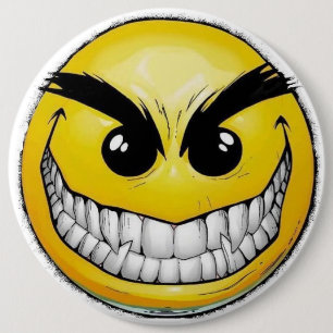 Face 6 Cm Round Badge