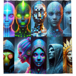 Face Art Shower Curtain