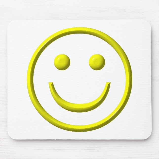 Face - Be happy! Mouse Pad (Front)