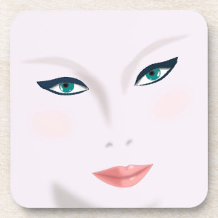 face beauty woman young skin coaster