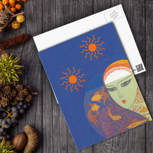 Face Behind The Fishbowl Post Card