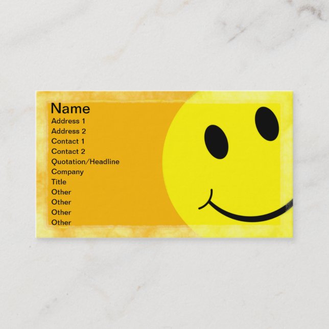 Face Business Card (Front)