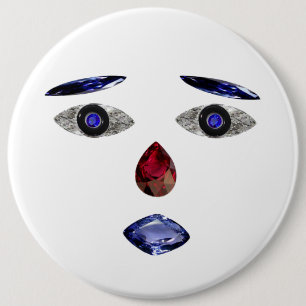 Face Button made with Gemstones