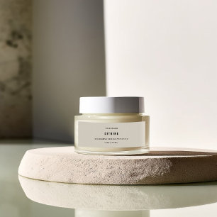 Face Cream Skinny Jar Label