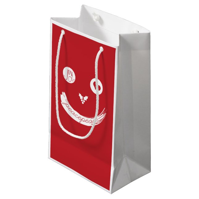 Face Cute Love Peace Joy Custom Gift Bag (Front Angled)