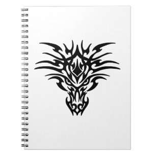 Face-Dragon-Tattoo Spiral Notebook