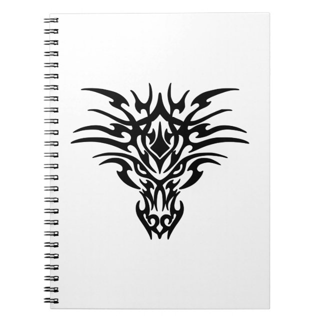Face-Dragon-Tattoo Spiral Notebook (Front)