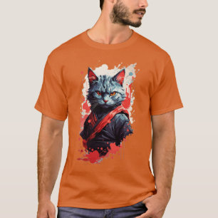Face Evil Ninja Cat T-Shirt