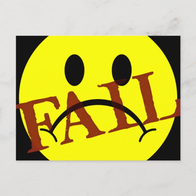 Face FAIL Postcard (Front)