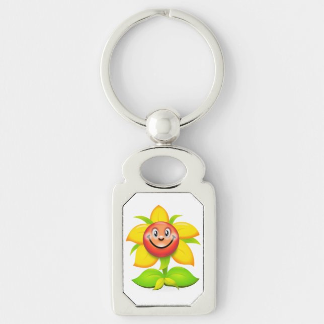 FACE FLOWER KEY RING (Front)