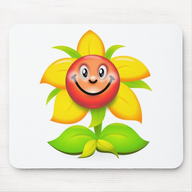 FACE FLOWER MOUSE PAD (Front)