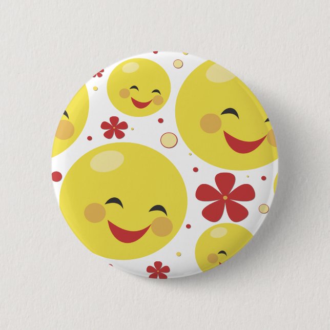 Face Flowers Button (Front)