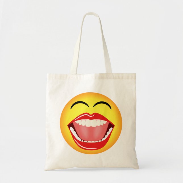Face Fun Humour Funny Budget Tote Bags (Front)