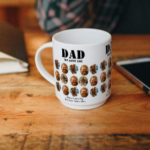  Face Funny Father's Day photo collage Coffee Mug