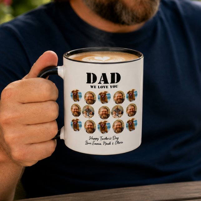  Face Funny Father's Day photo collage Mug (Creator Uploaded)