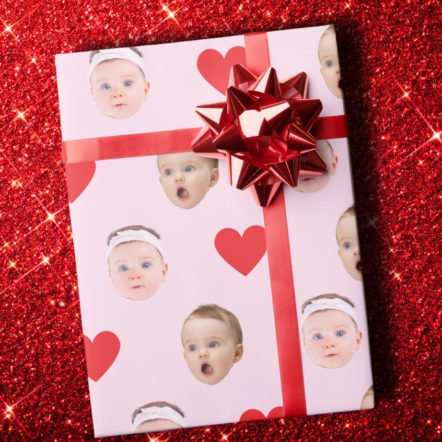 Face Gift Wrap, Custom Photo Gift Wrap, Baby Gift  Wrapping Paper (Creator Uploaded)