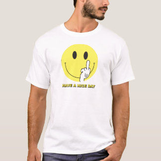 face giving the finger T-Shirt
