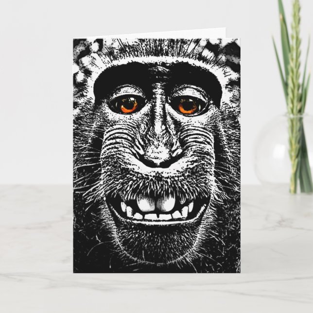 Face Greeting Card (blank) (Front)