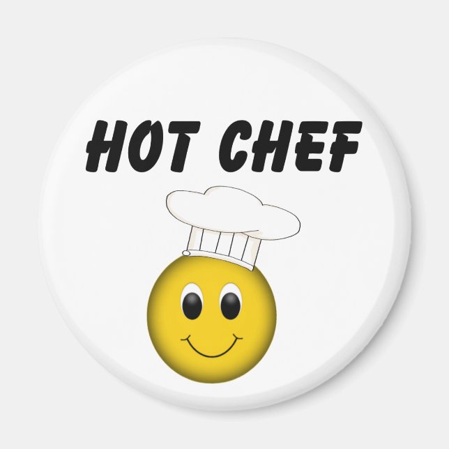 Face Hot Chef Magnet (Front)