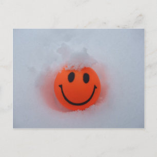 Face in Snow Gift Postcard