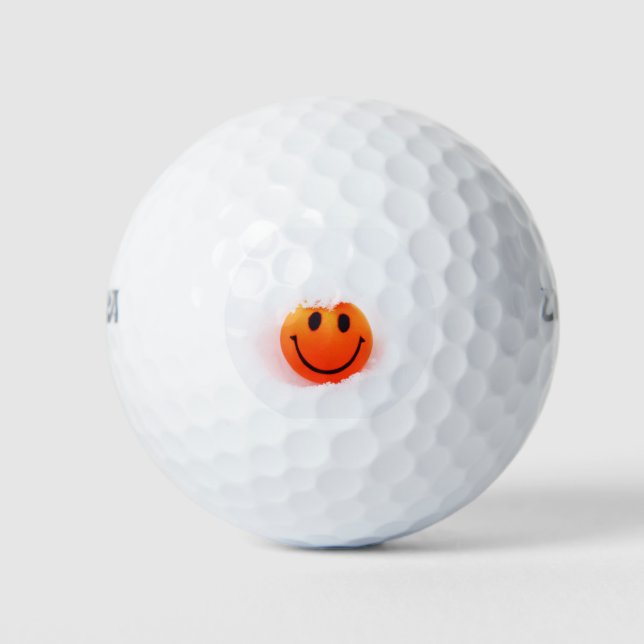 Face in Snow Golf Balls (Front)