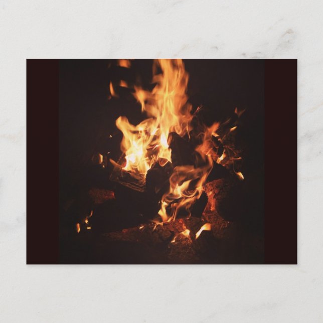 Face in the Flames Postcard (Front)