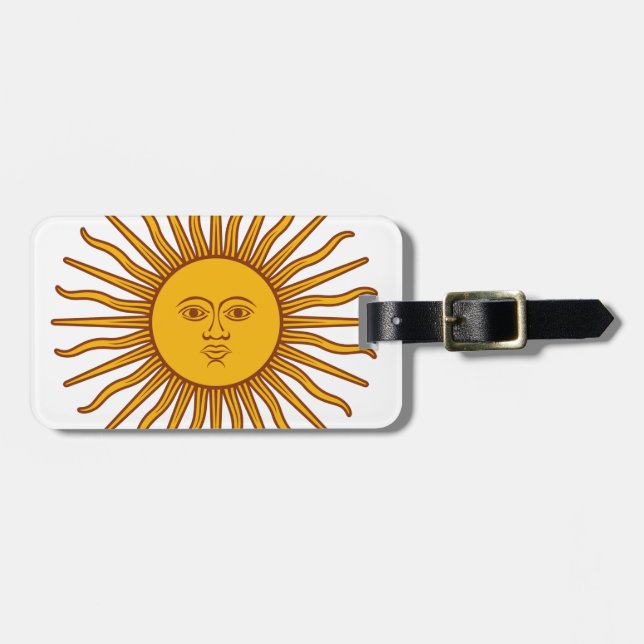 Face in the Sun - Sunshine Luggage Tag (Front Horizontal)