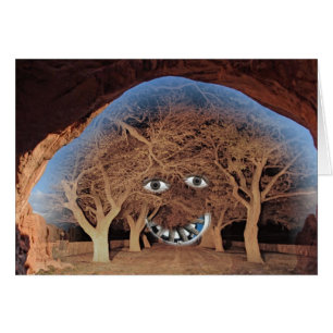 FACE IN THE TREES