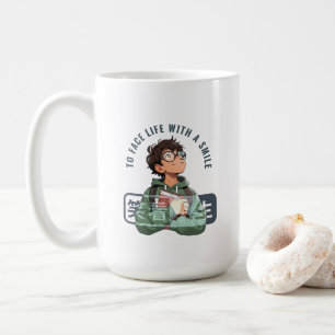 Face life with a smile 15# Classic Mug