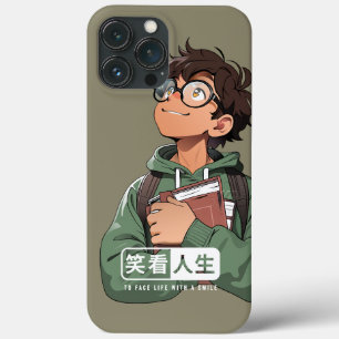 Face life with a smile iPhone 13 pro max case