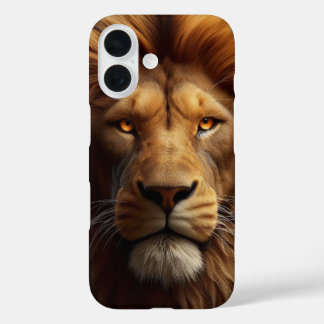 Face lion iPhone 16 case