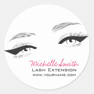 Face long lashes eyeliner Lash Extension Classic Round Sticker