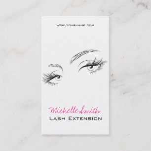 Face long lashes Lash Extension business card