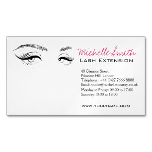 Face long lashes Lash Extension Magnetic Business Card