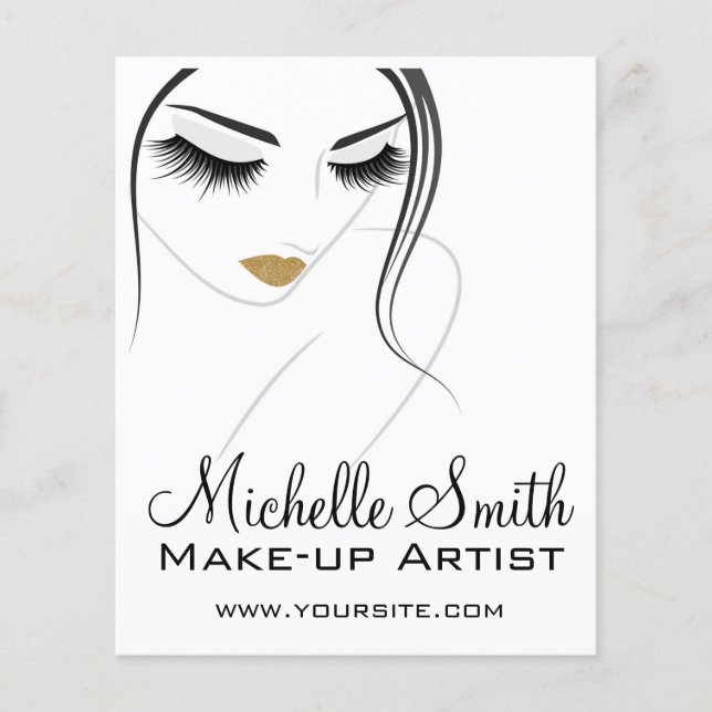 Face long lashes Lash Extensions Flyer (Front)