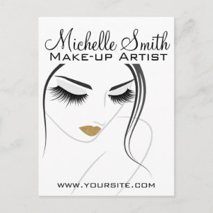 Face long lashes Lash Extensions Postcard