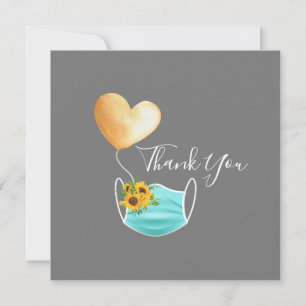 Face Mask & Flowers Thank You